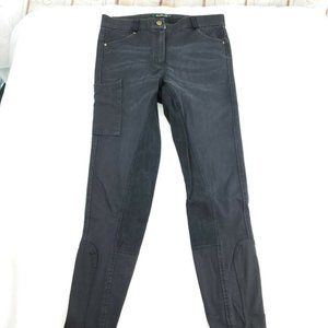 Dublin Womens Black Mixed Media Regular Fit Denim Straight Jeans Size 8/26